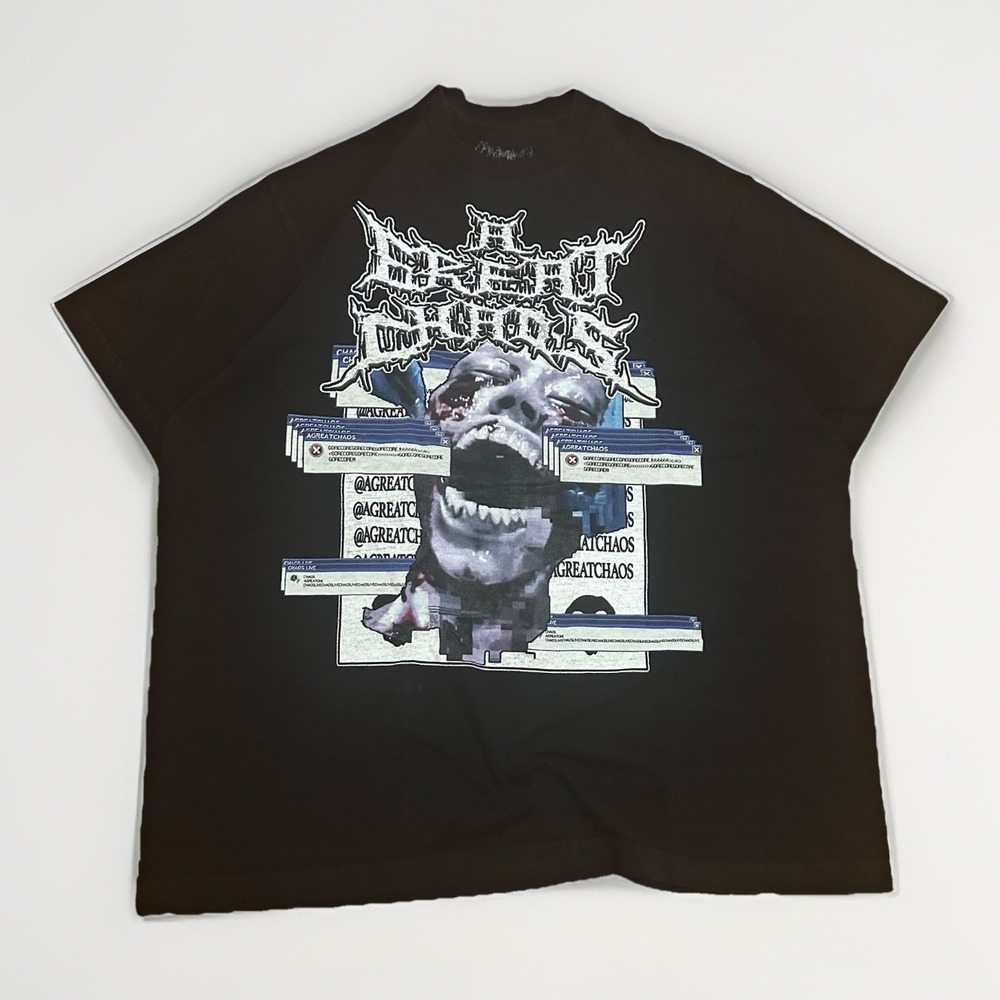 Ken Carson Great Chaos Tour Shirt Mens XL Black Gorecore Merch Official 2024